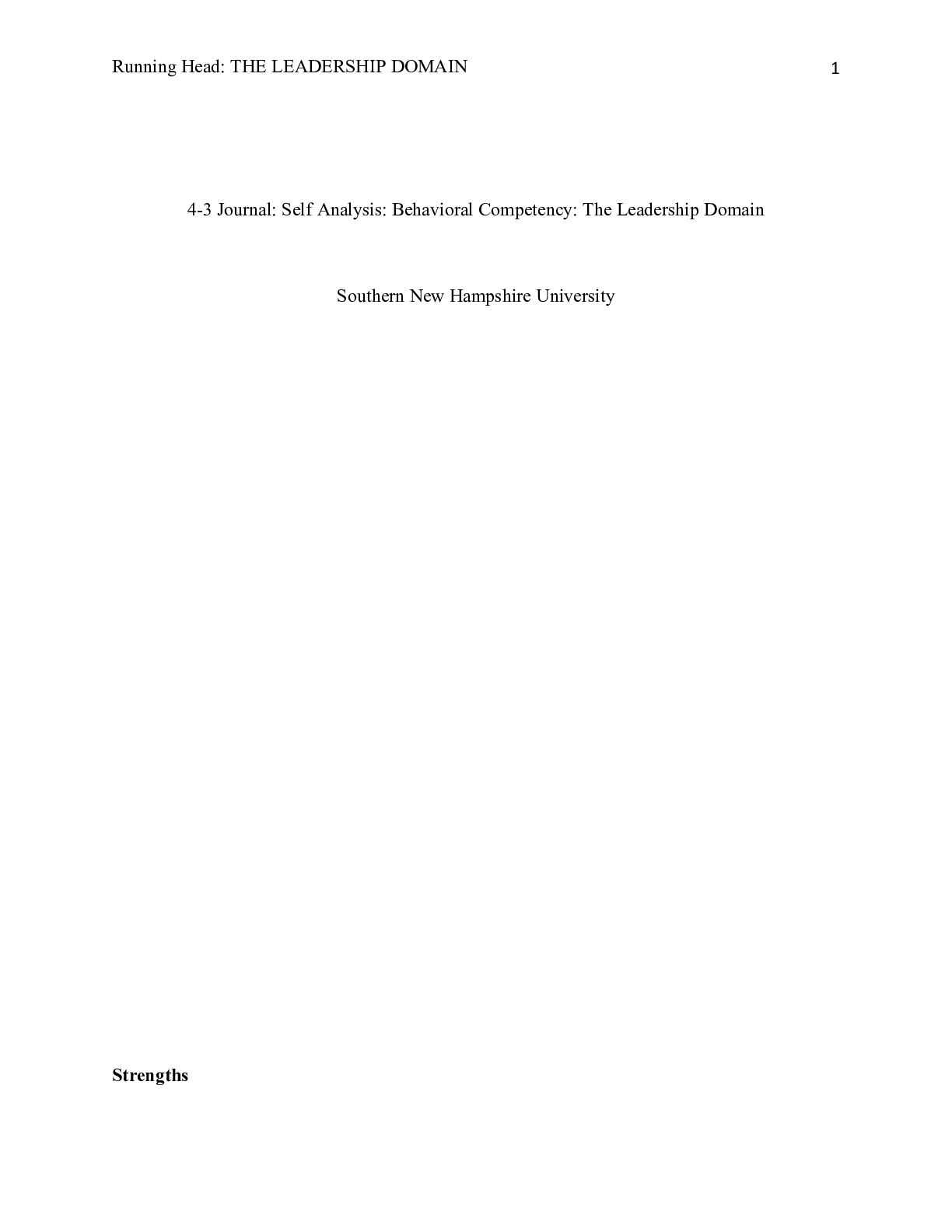 Preview image for 4 3 Journal OL600.docx    4-3 Journal: Self Analysis: Behavioral Competency: The Leadershi